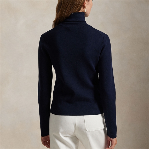 Polo Ralph Lauren Logo Turtleneck Sweater, Hunter Navy